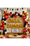 Primary School Week Theme School Time Gold Foil Letters White Red Black Gold Balloons School Classroom Board Decoration
