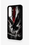 Samsung A37 Compatible Black Eagle Patterned Silicone Case - 3