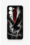 Vivo Y19 5g Compatible Black Eagle Pattern Silicone Case