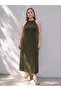 Trendlucky Plus Size Halter Neck Dress with Difference