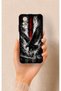 Redmi Note 12S Compatible Black Eagle Patterned Silicone Case