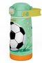 Football Ball Printed Green and White 420 ml Stainless Steel Flask Thermos with Straw for Boys 60039 - 3