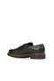 Black Leather Women's Flat Shoes - 5