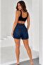 Women's Midi Length Denim Shorts - 2
