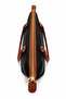 Long Vera Black Brown Women's Zippered Wide Shoulder Bag - 4