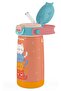 Girl's 420 ml Stainless Steel School Thermos Water Bottle with Straw - Orange - with Silicone Carrying Strap 60037 - 4