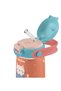 Girl's 420 ml Stainless Steel School Thermos Water Bottle with Straw - Orange - with Silicone Carrying Strap 60037 - 8