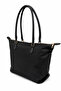 Long Vera Black Women's Zippered Wide Shoulder Bag - 3