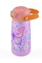 420 ml Lilac Pink Butterfly Patterned Girl's Steel Thermos/Bottle/Flask with Straw - Unbreakable - 60032 - 7