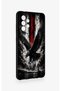 Samsung A52 Compatible Black Eagle Patterned Silicone Case - 2