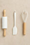 3-Piece Silicone Kitchen Set Spatula Roller and Whisk Pastry Dough Cake Preparation Set Kw-3344 - 2