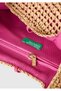 Women's Brown Logo and Metal Cord Detailed Inner Fabric Bag - 3