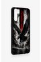 Oppo A91 Compatible Black Eagle Patterned Silicone Case - 4