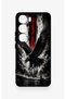 Vivo V40 Lite 5g Compatible Black Eagle Pattern Silicone Case