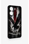 Redmi 13C Compatible Black Eagle Patterned Silicone Case - 3