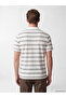 Vizyon New Season White Polo Collar Men's T-Shirt - 4