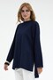 Nilda İnce Sweatshirt Navy Blue - 4