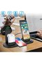 Wireless Charger Stand for iPhone 14 Series, Apple Watch Ultra/8, AirPods 6 in 1 Charging Station with Type-C, Micro-USB, Lightning Dock Compatible with Android/iOS Black - 4