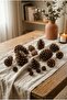 15 Pieces of Natural Pine Cones in Mixed Sizes - Christmas Pine Tree and Home Decoration Ornament - 5