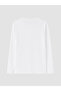 Vizyon New Season White Crew Neck Combed Cotton Men's T-Shirt - 6