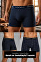 Men's Mixed Patterned 3-Piece Boxers - 23662 - 2