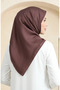 Plain Crystal Scarf 70252-38 Light Brown - 4