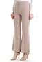Elastic Waist Spanish Flare Pants 4005-05 Milk Coffee - 2