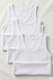 Single Jersey Men's Undershirt White 100% Cotton 3-Pack - 6
