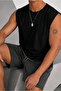 Plain Unprinted Men's Sports Athlete T-Shirt Zero Sleeve 100% Cotton Combed - 2