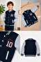 Winter College Jacket with Pockets, Embroidered Thread, Ages 9-10-11-12 - 3