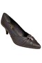 N2611 Women's Genuine Leather Short Heeled Classic Shoes - 3