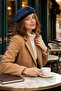 Vintage Style Women's French Felt Painter Beret - 6