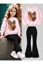 Girl's Crew Neck Sweatshirt and Spanish-Cut Leggings Set