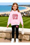Girl's Crew Neck Sweatshirt and Leggings Set
