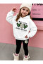 Girl's Crew Neck Sweatshirt and Leggings Set