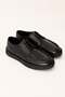 Men's Black Genuine Leather Casual Lace-Up Shoes – Mocca - 3