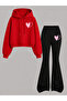 Girl's Hooded Sweatshirt and Spanish-Cut Leggings Set