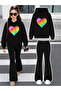 Girl's Hooded Sweatshirt and Spanish-Cut Leggings Set