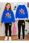 Girl's Crew Neck Sweatshirt and Leggings Set