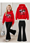 Girl's Hooded Sweatshirt and Spanish-Cut Leggings Set