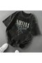 Unisex Y2K Retro Cat Printed Oversized Black T-Shirt – Vintage Streetwear Tee