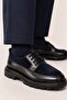 Men's Navy Blue Genuine Leather and Suede Lace-Up Thick Sole Casual Shoes – Colin - 6