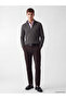Ozmarka New Season Gray Zippered Stand Collar Men's Knitwear Sweater - 2