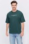 Men's Oversize Text Printed T-Shirt