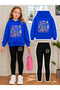 Girl's Crew Neck Sweatshirt and Leggings Set