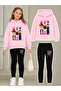 Girl's Crew Neck Sweatshirt and Leggings Set