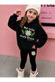 Girl's Crew Neck Sweatshirt and Leggings Set