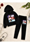 Girl's Crew Neck Sweatshirt and Leggings Set
