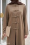 Tunic with Slit Detail Camel Set - 2