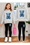 Girl's Crew Neck Sweatshirt and Leggings Set